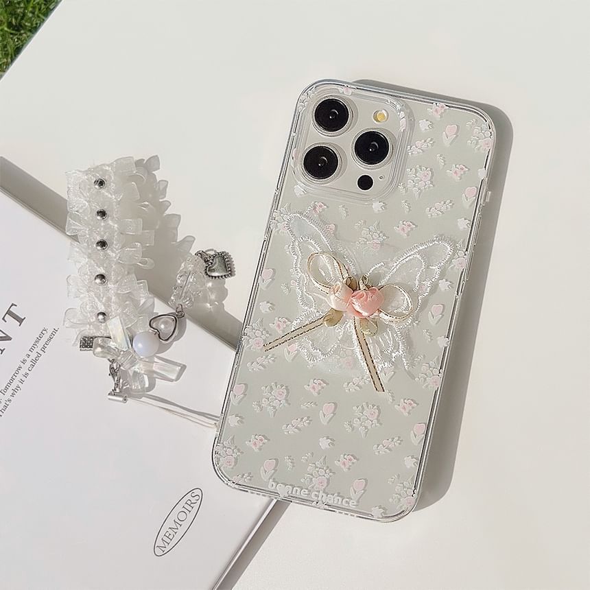 / Charm Butterfly Set Case Phone Lace