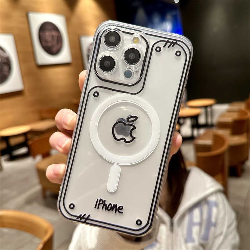 (Compatible MagSafe) Magnetic Phone Case Bear with