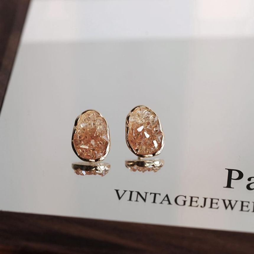 925 Earring Silver Sterling Crystal Stud