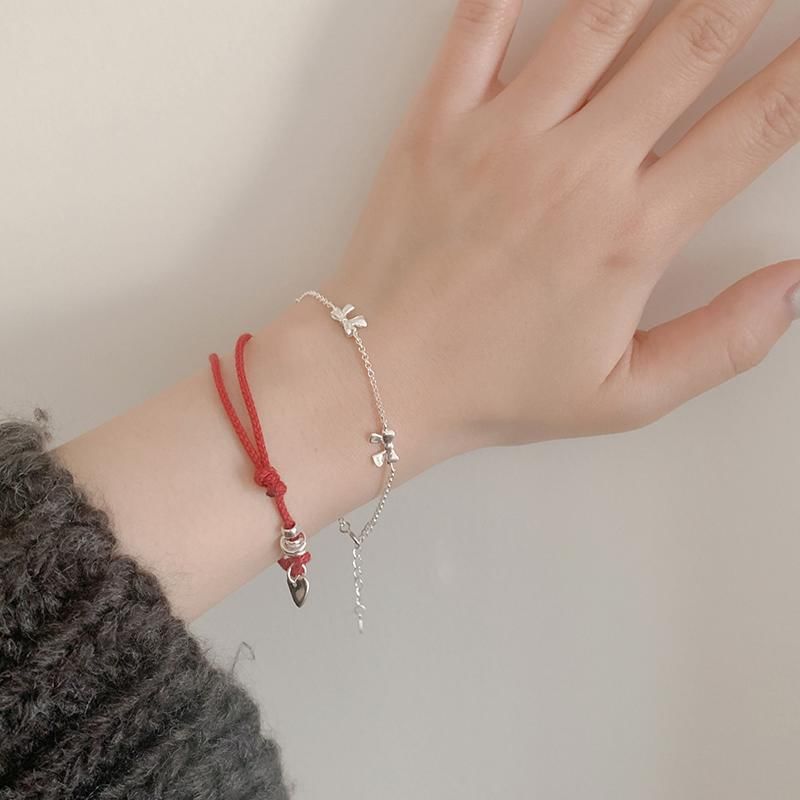 925 Bow Silver String / Bracelet Sterling