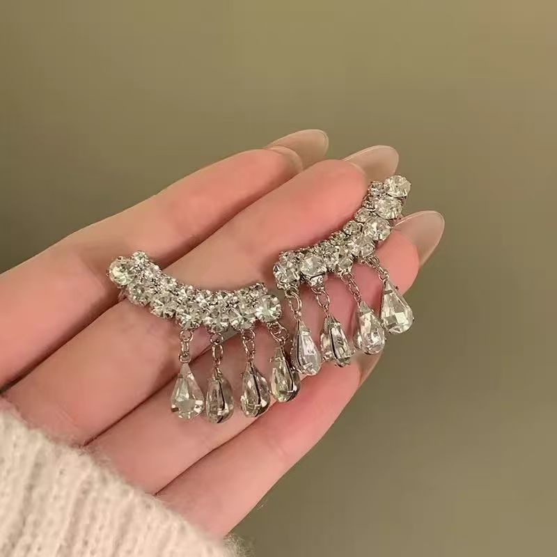 CZ Earring Climber Rhinestone