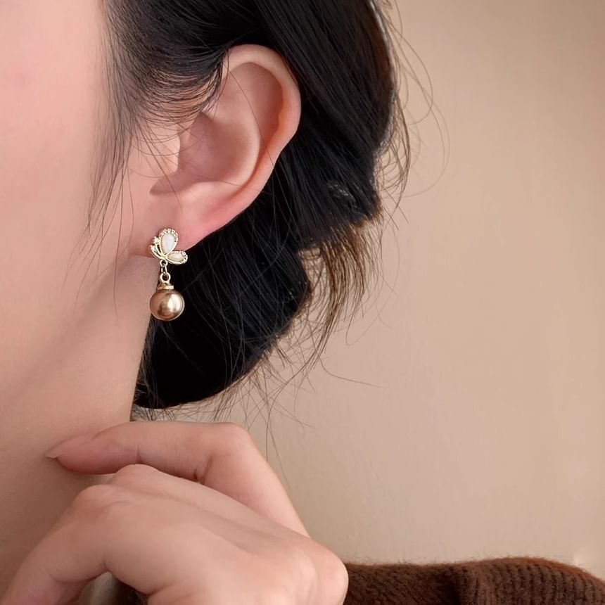 Butterfly Beaded Earring Dangle