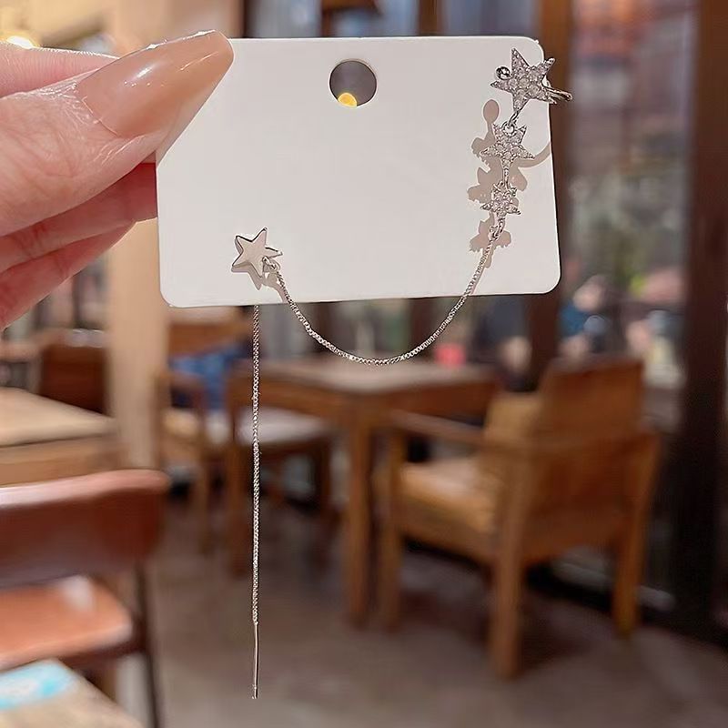 Earring Chained Cuff Star