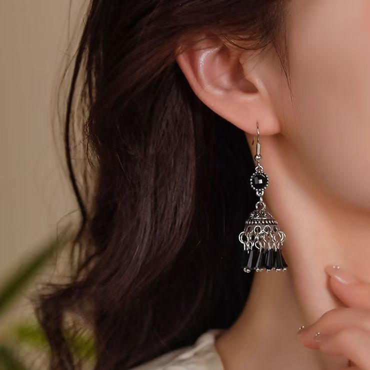 Gemstone Dangle Earring Beaded