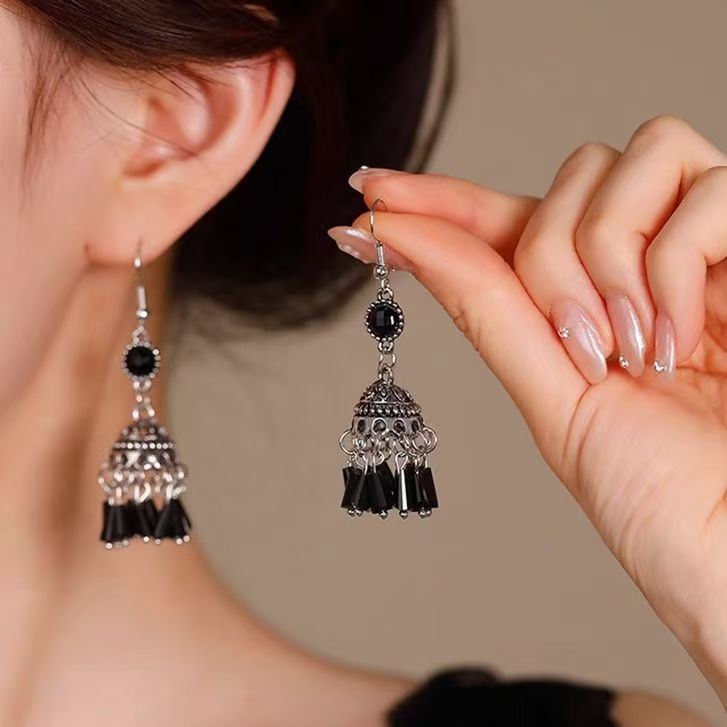 Gemstone Dangle Earring Beaded