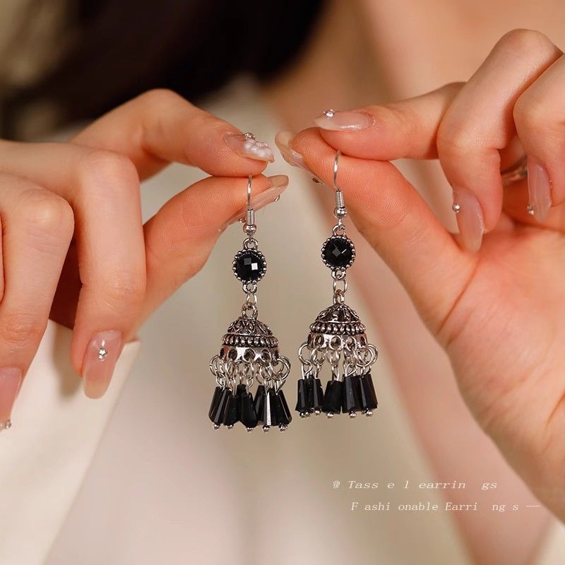 Gemstone Dangle Earring Beaded