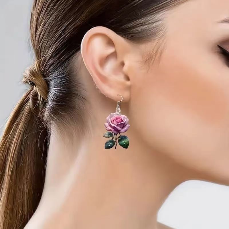 Earring Flower Dangle