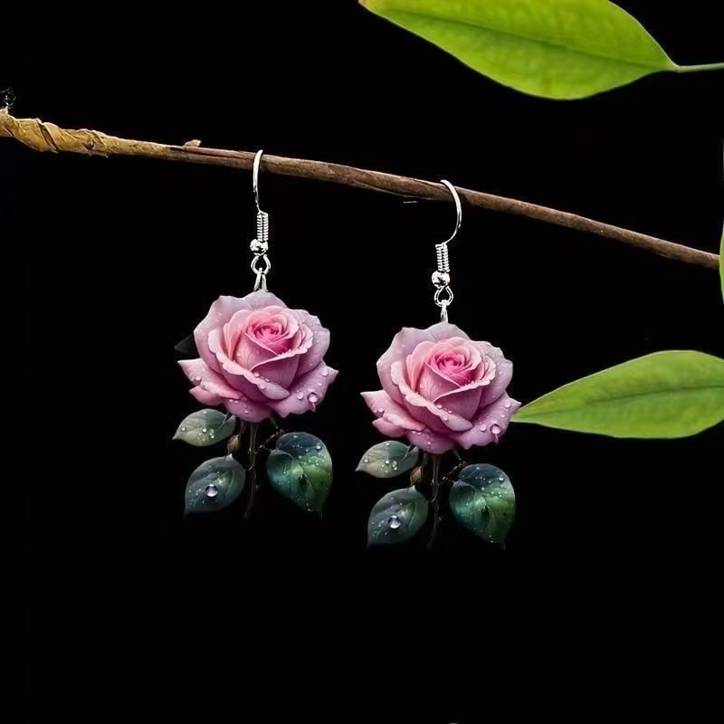 Earring Flower Dangle