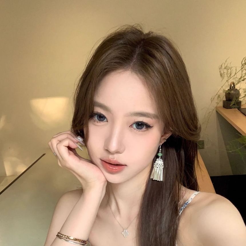 Fringed Dangle Earring Alloy