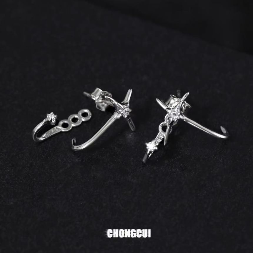 Earring Stud Star Alloy