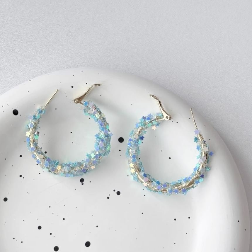 Hoop Alloy Earring Butterfly