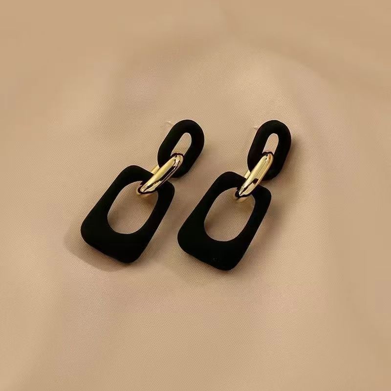 Geometric Dangle Acrylic Alloy Earring