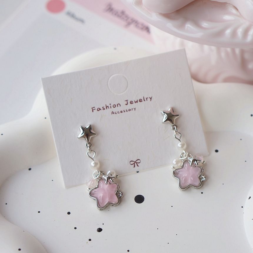 / Earring Dangle Star Clip On