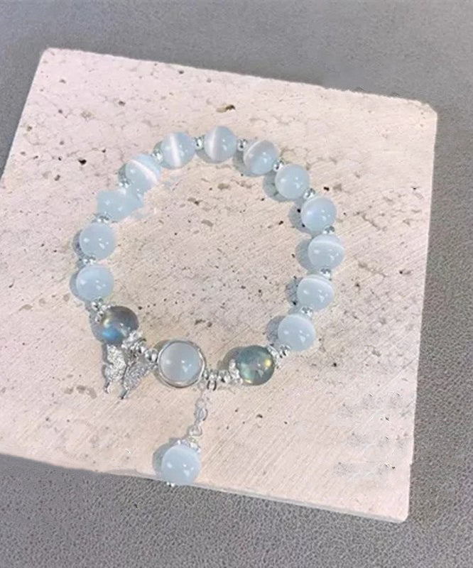 Zircon Alloy Cat's Butterfly Stone Bracelet Silk Modern Eye Charm