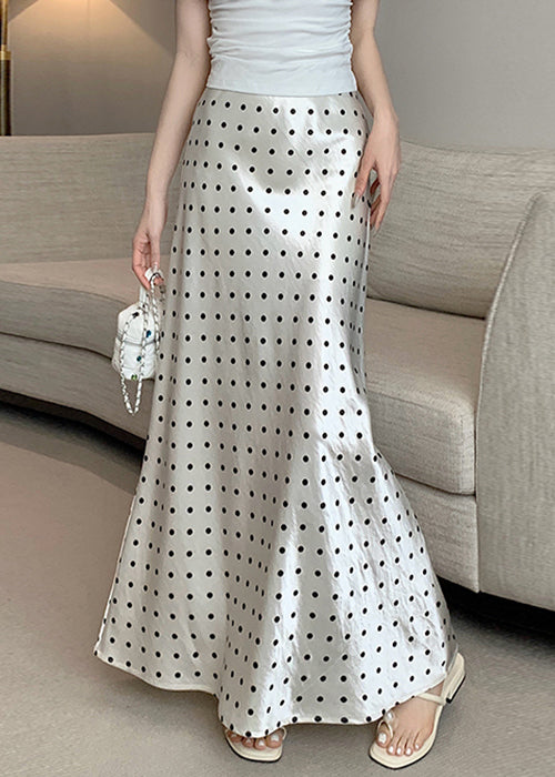 Print Silk New Design Skirts Maxi Beige Original