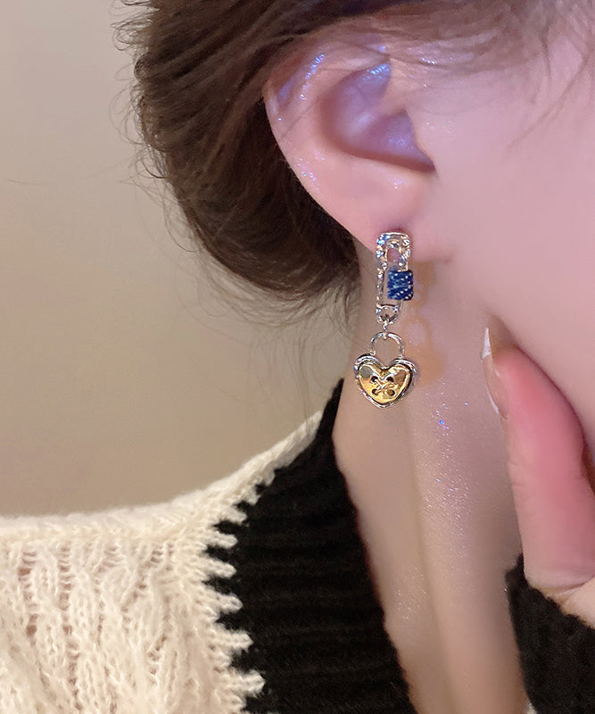 Design Love Yellow Alloy Earrings Drop Original