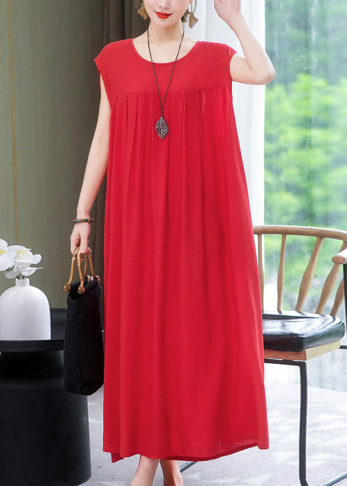 Plus Dress Wrinkled Size Green Patchwork Summer O Cotton Neck