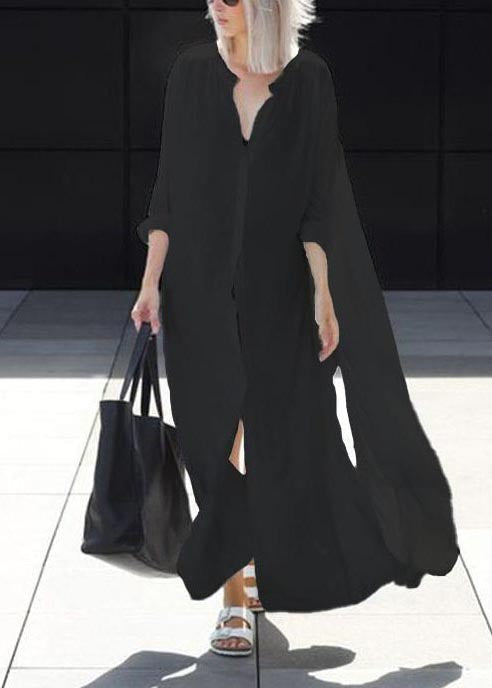 Shirts 50+ Plus Cotton Size Oversized White Long Open UPF Side