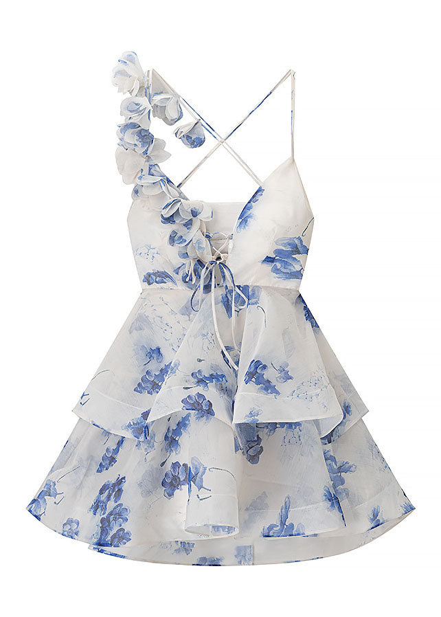 Backless Mid Floral Dress Sexy Lace Summer Up Cotton Pink