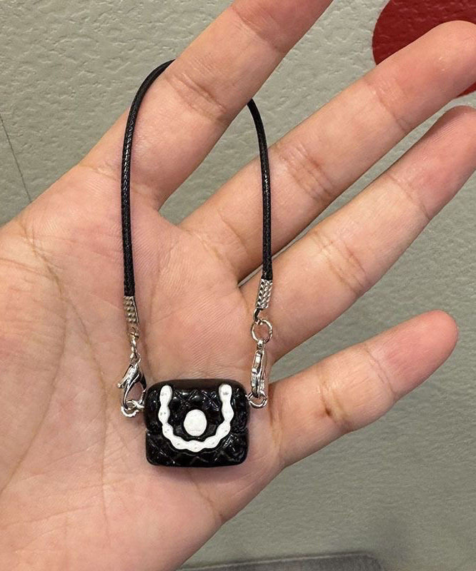 Alloy Camera Keychains Three-Piece Bag Black Set Unique