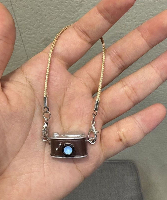 Alloy Camera Keychains Three-Piece Bag Black Set Unique