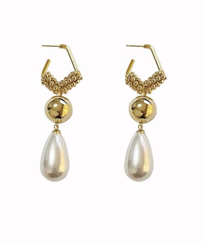 Drop Unique Sterling Pearl Gold Earrings Silver Overtild Tassel