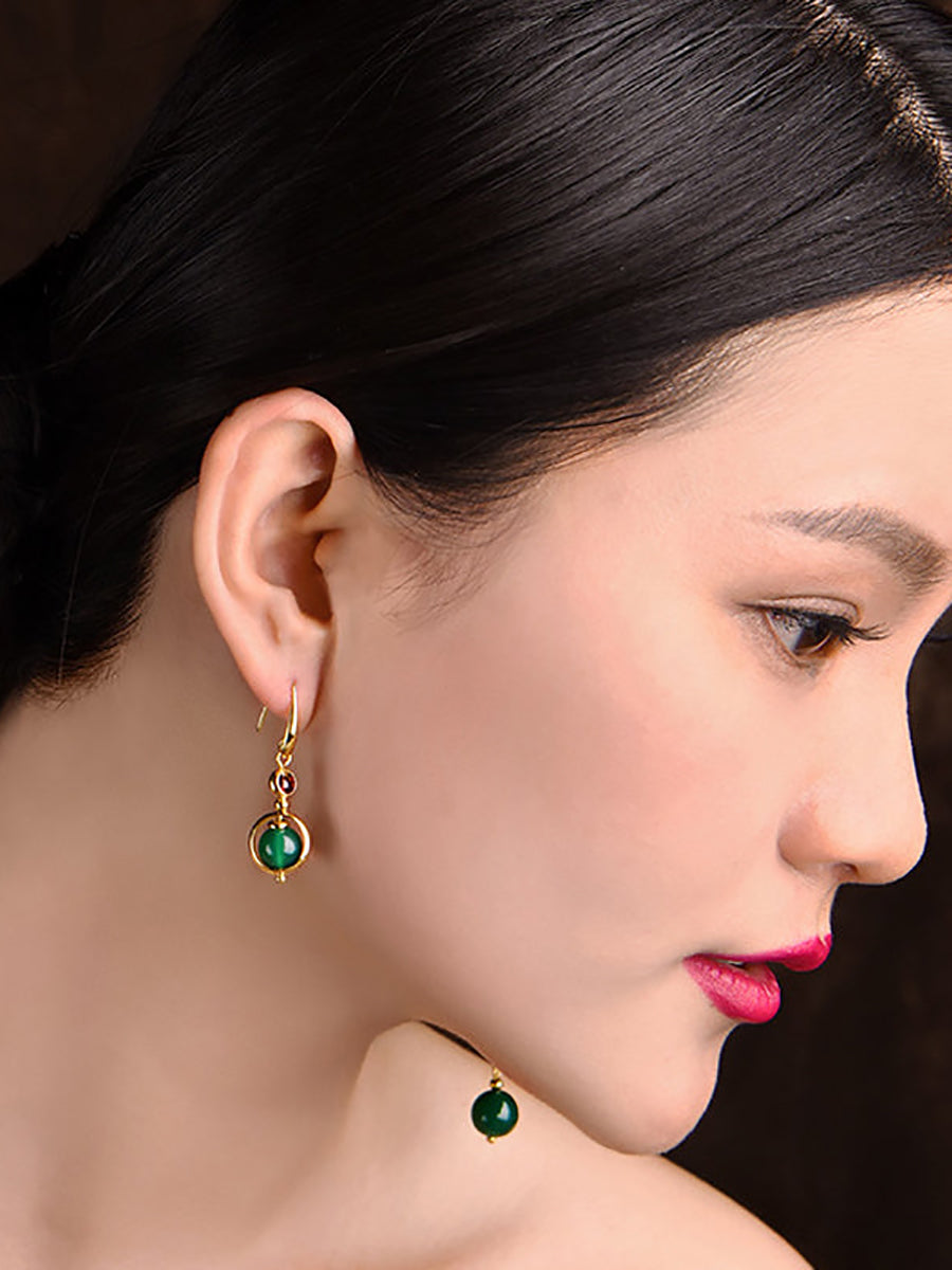 Vintage Irregular Ethnic Dragonfly Women Earrings AT1075