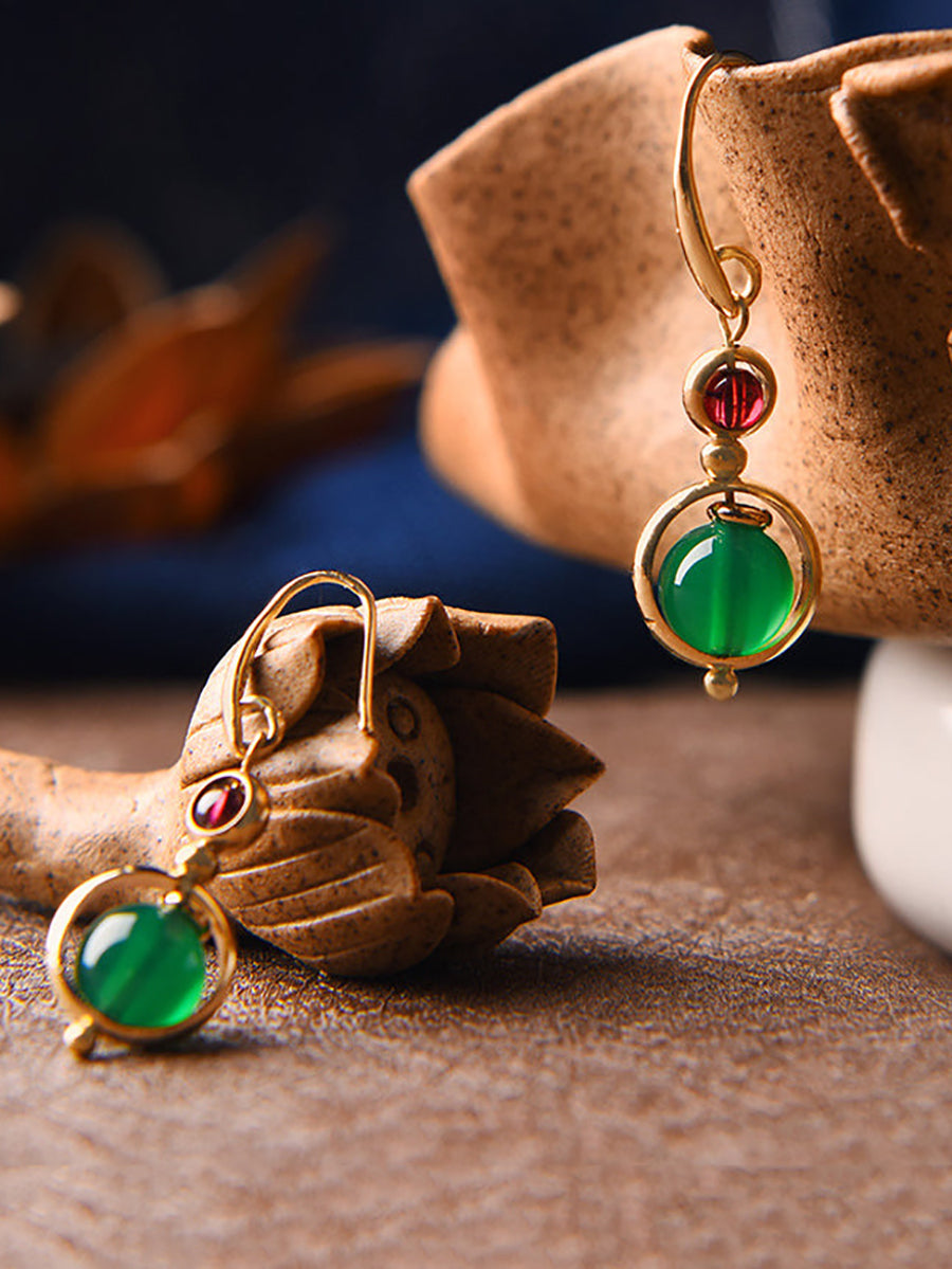 Vintage Irregular Ethnic Dragonfly Women Earrings AT1075