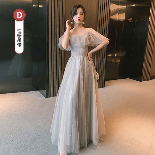 Short-Sleeve Bridesmaid Dress