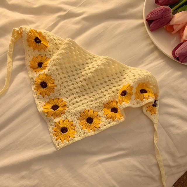 / Bandana Sunglasses Crochet Patterned