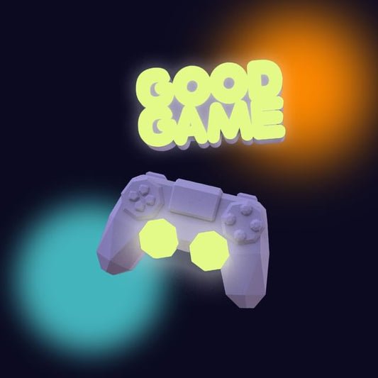 Ear Lettering Earring Cuff / Clip-On Drop Gamepad Asymmetrical