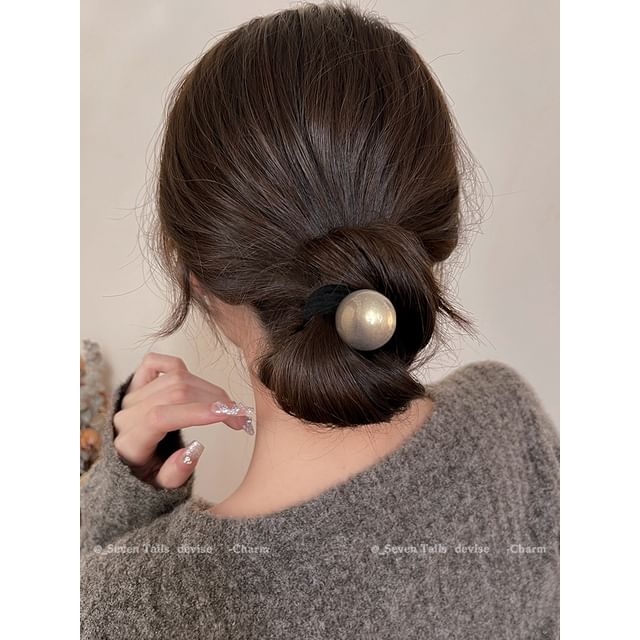 / Pearl Faux Set Hair Tie