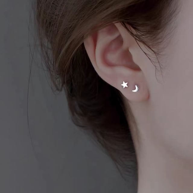 (Various Designs) Stud Silver Earring Sterling