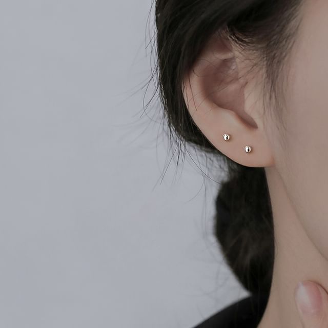 (Various Designs) Stud Silver Earring Sterling