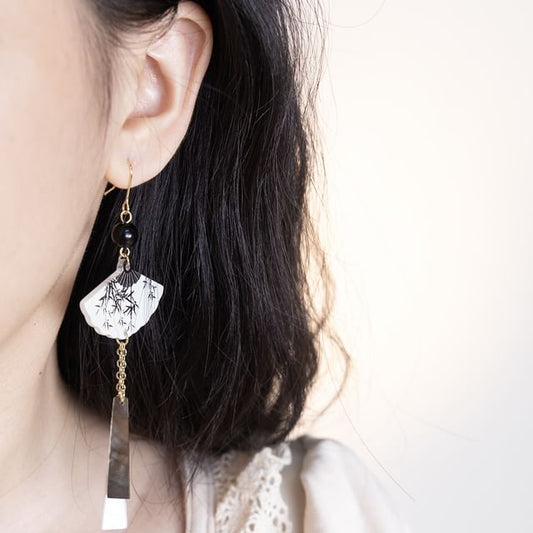 Alloy Fan Earring Dangle
