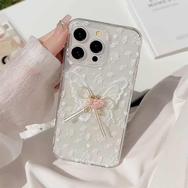 / Charm Butterfly Set Case Phone Lace
