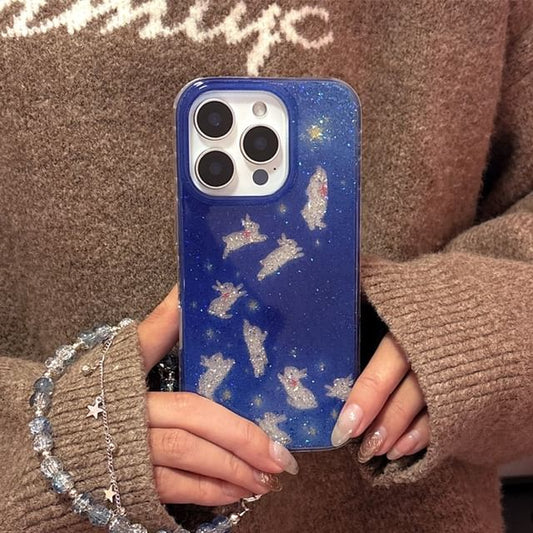 / Case Set Rabbit Strap Phone