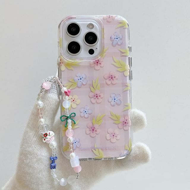 / Case Floral Phone Set Strap