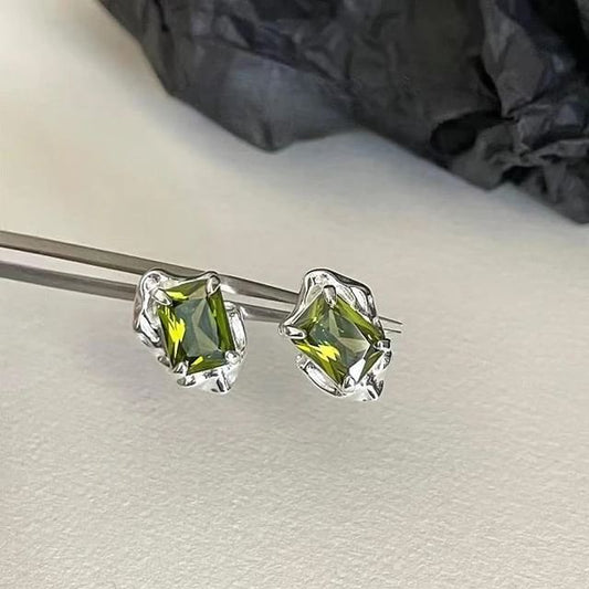 Gemstone Stud Earring