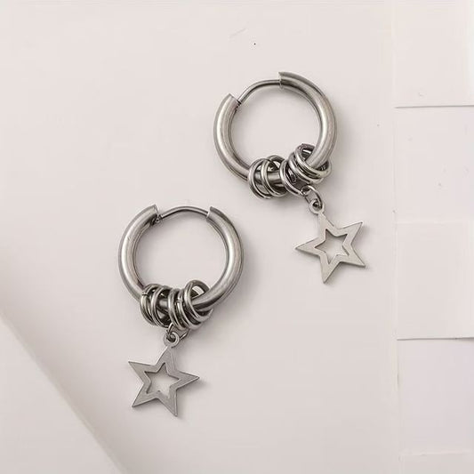 Alloy Earring Drop Star