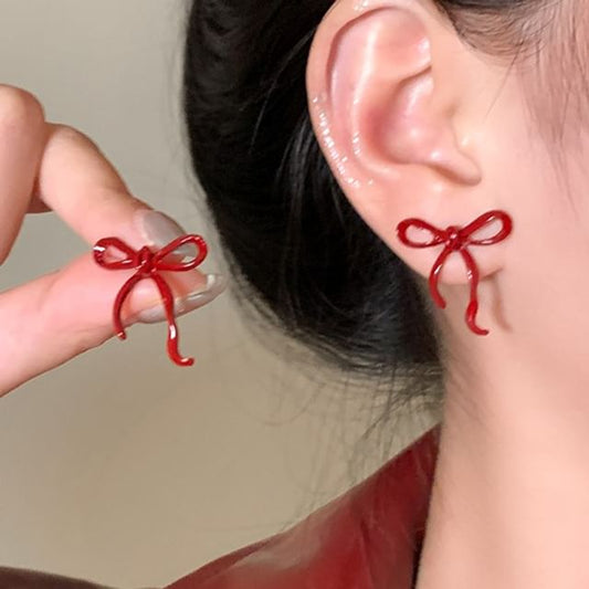 Earring Silver Sterling 925 Stud Bowknot