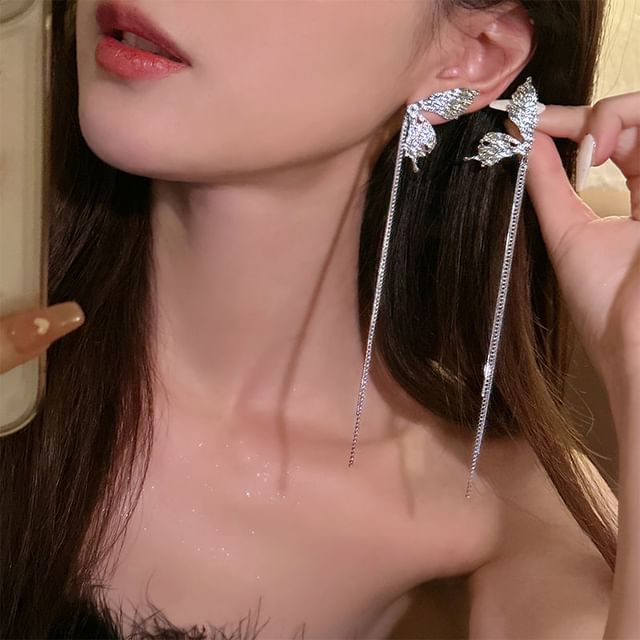 Alloy Earring Butterfly Threader