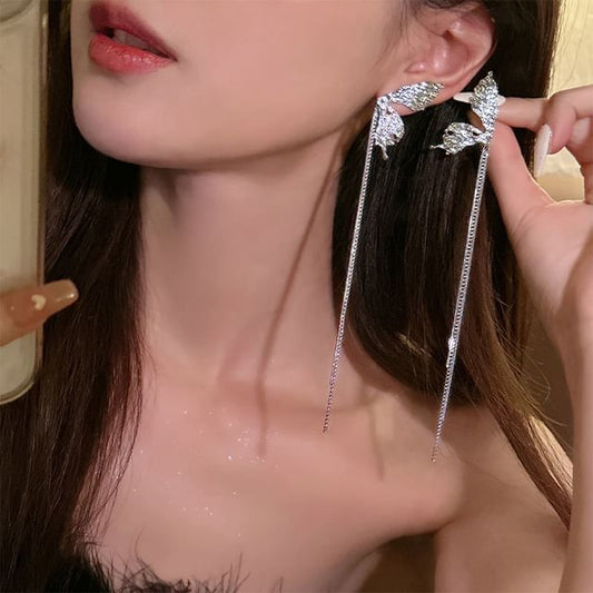 Alloy Earring Butterfly Threader