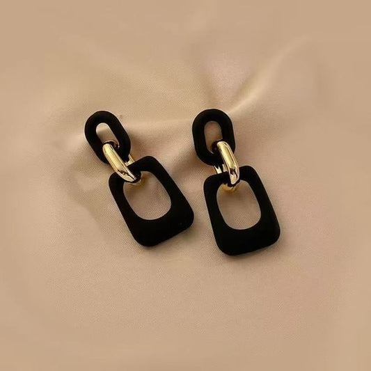 Geometric Dangle Acrylic Alloy Earring