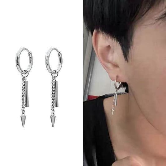 Earring Drop Bar Spike Hoop