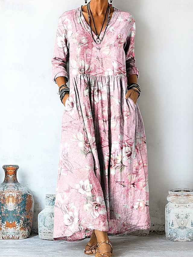 Women's Maxi Dress A Line Dress Vacation Casual Boho Going