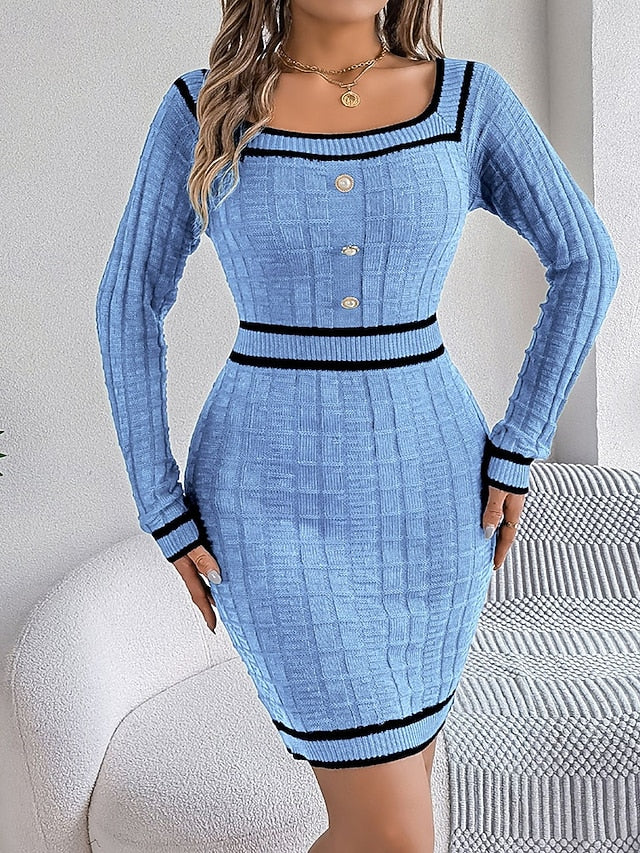 Women's Mini Dress Sweater Dress Bodycon Bodycon Dress