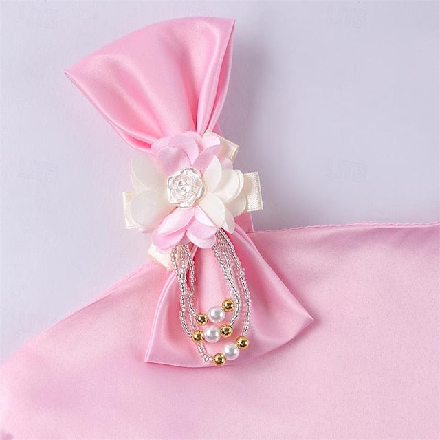 Easter Sleeveless Girls' Flower Dress 3D Summer Party