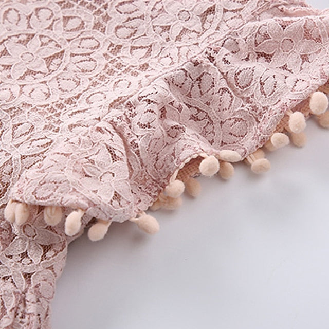 Girls' Color Kids Dress Solid Party Sleeve Short