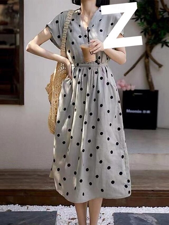 Women's Long Dress Maxi Dress Cotton Linen Dresses Casual